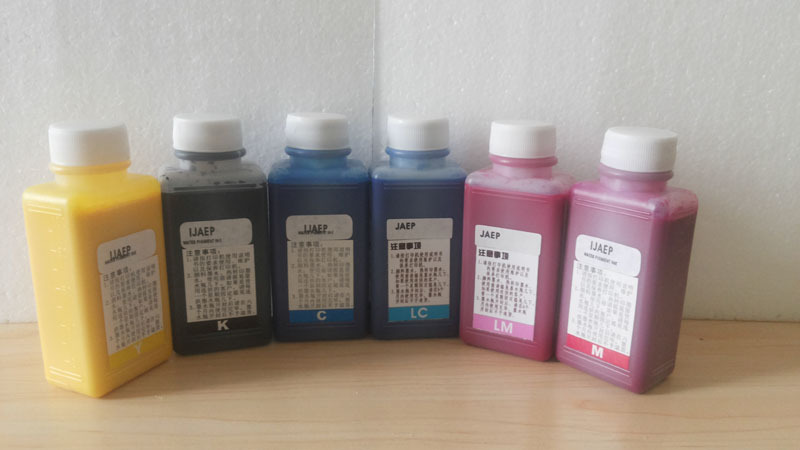 무료 배송 6 색/엡손 잉크젯 프린터 용 안료 잉크, 물 전사 인쇄 잉크, 장식 재료